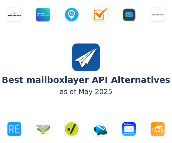 Best mailboxlayer API Alternatives