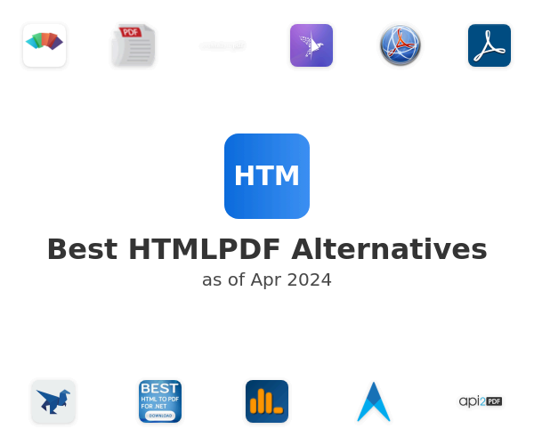 Best HTMLPDF Alternatives