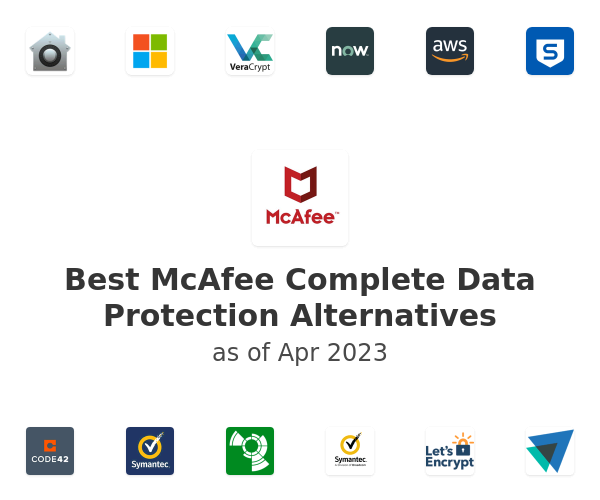 Best McAfee Complete Data Protection Alternatives