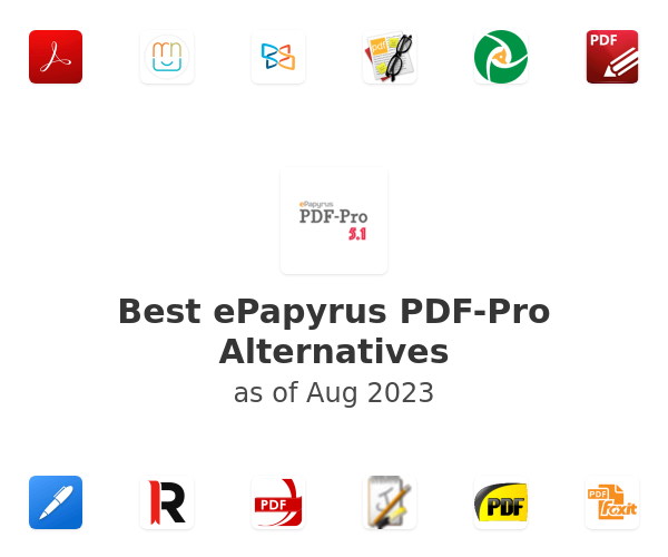 Best ePapyrus PDF-Pro Alternatives