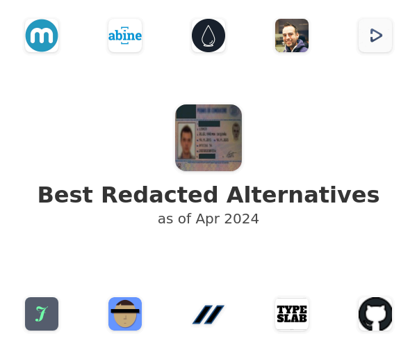 Best Redacted Alternatives