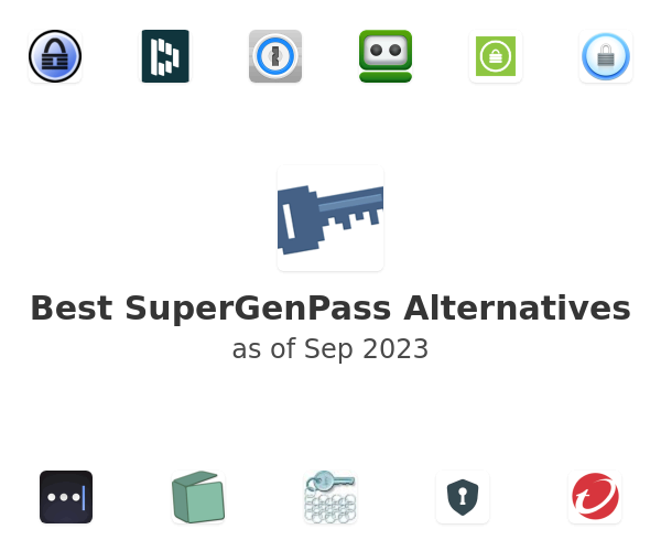 Best SuperGenPass Alternatives