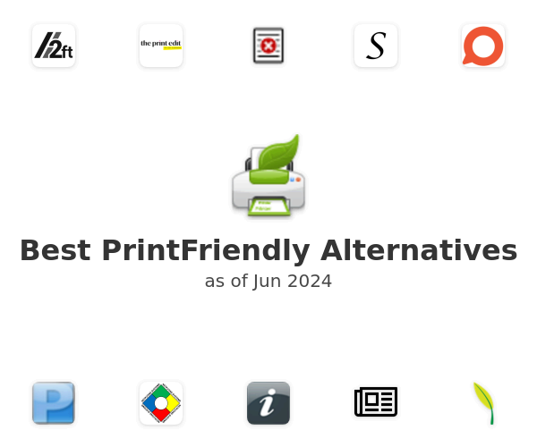 Best PrintFriendly Alternatives