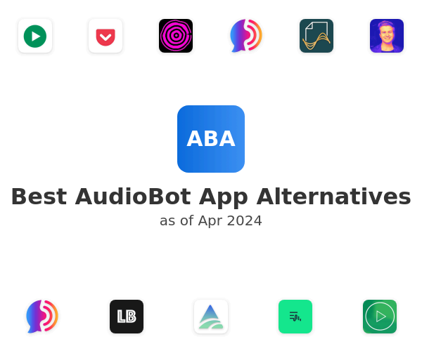 Best AudioBot App Alternatives