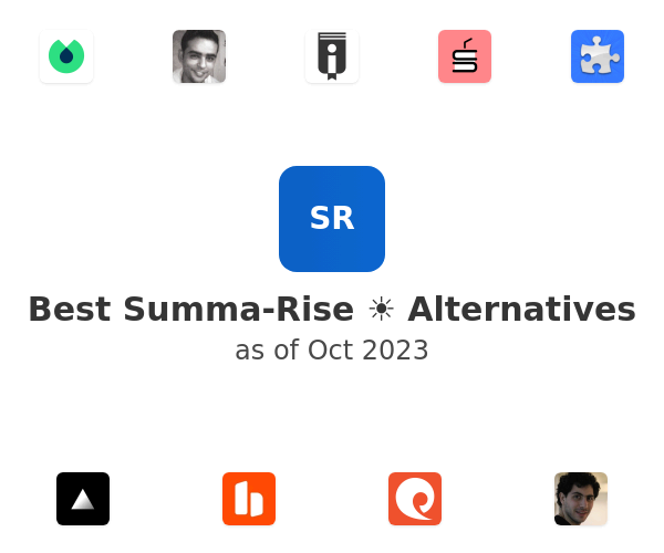 Best Summa-Rise ☀️ Alternatives