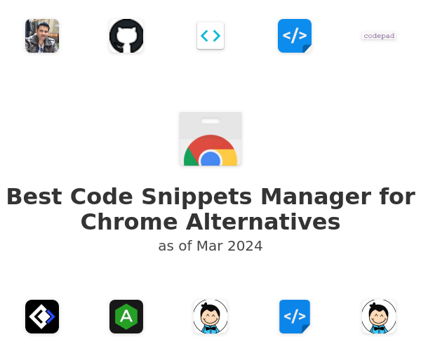Best Code Snippets Manager for Chrome Alternatives