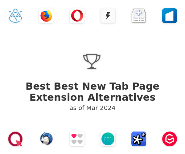 Best Best New Tab Page Extension Alternatives