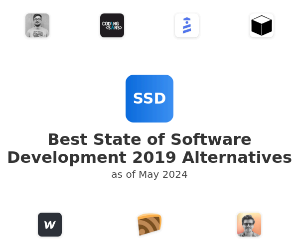 Best State of Software Development 2019 Alternatives