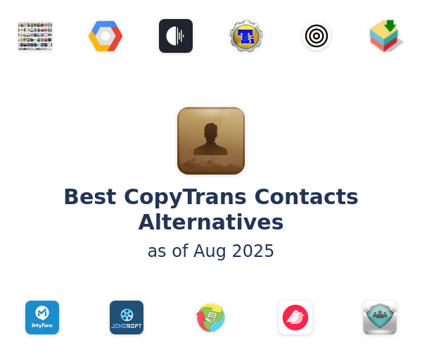 Best CopyTrans Contacts Alternatives