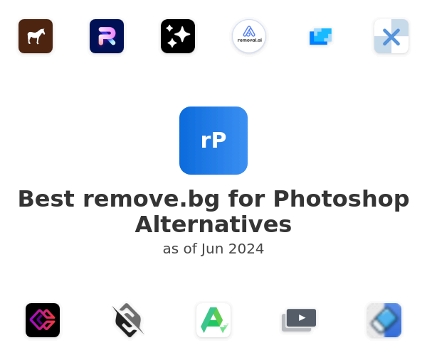 Best remove.bg for Photoshop Alternatives