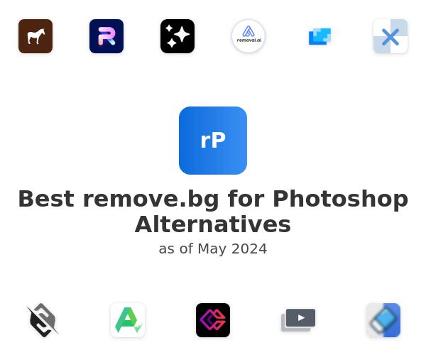 Best remove.bg for Photoshop Alternatives