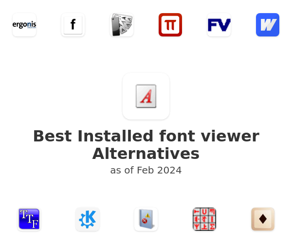 Best Installed font viewer Alternatives