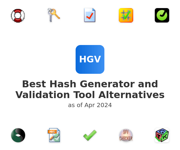 Best Hash Generator and Validation Tool Alternatives
