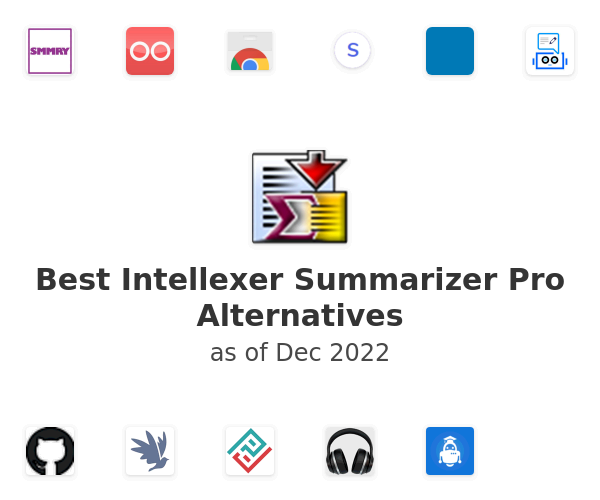 Best Intellexer Summarizer Pro Alternatives