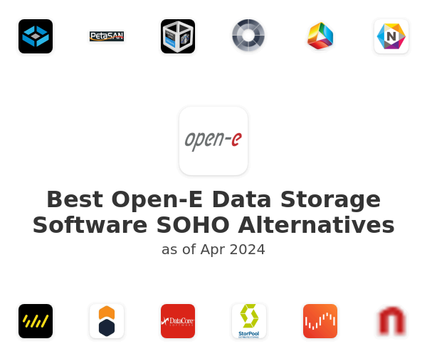 Best Open-E Data Storage Software SOHO Alternatives