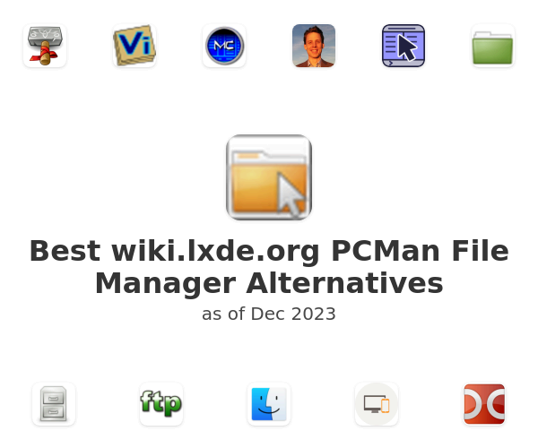 Best wiki.lxde.org PCMan File Manager Alternatives