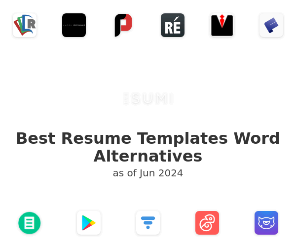 Best Resume Templates Word Alternatives