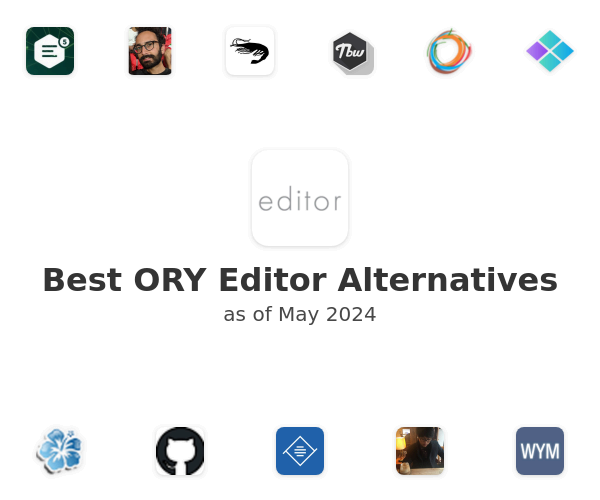 Best ORY Editor Alternatives