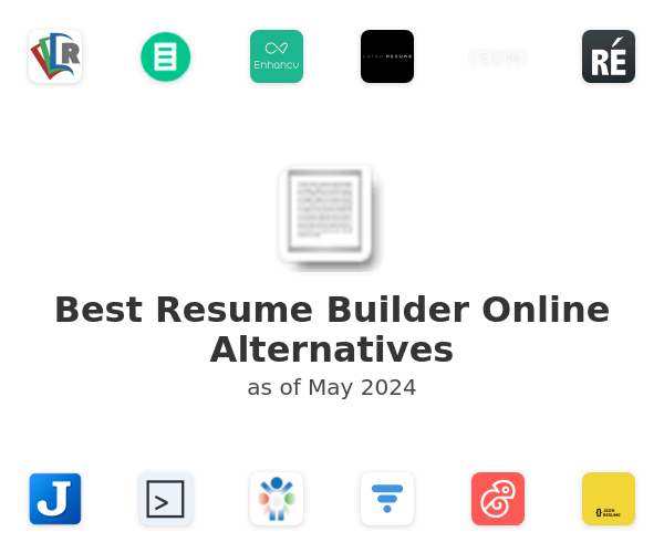 Best Resume Builder Online Alternatives