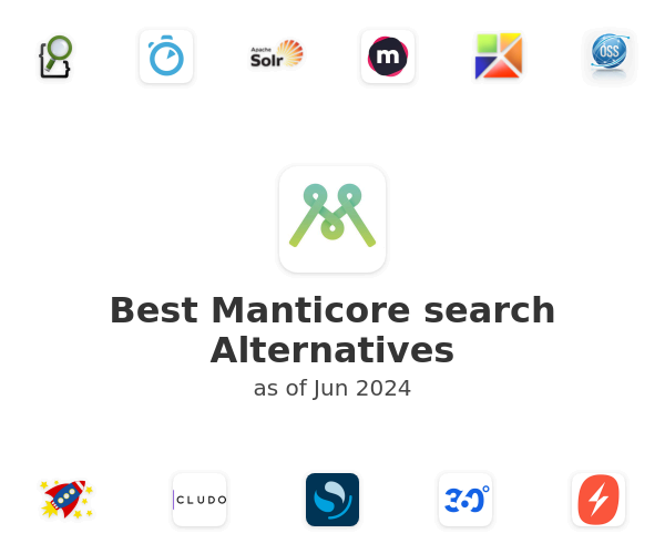 Best Manticore search Alternatives