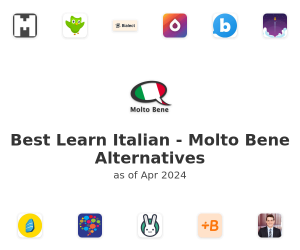 Best Learn Italian - Molto Bene Alternatives