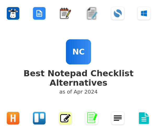 Best Notepad Checklist Alternatives