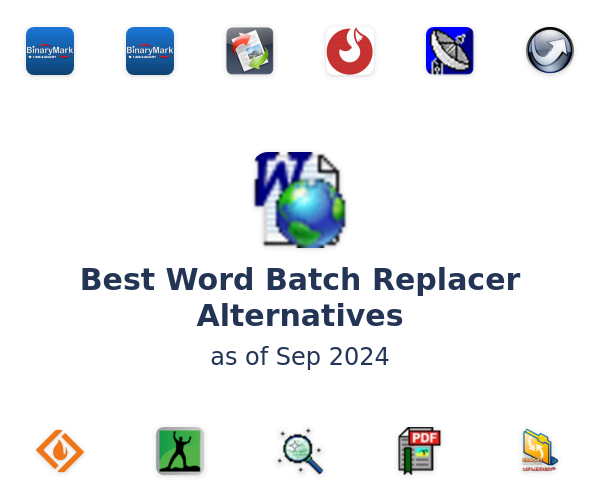 Best Word Batch Replacer Alternatives