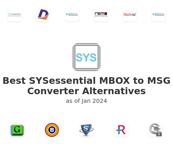 Best SYSessential MBOX to MSG Converter Alternatives