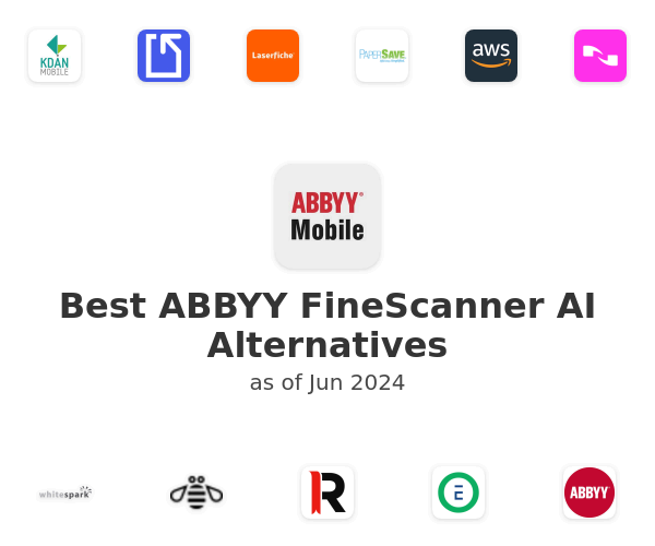 Best ABBYY FineScanner AI Alternatives