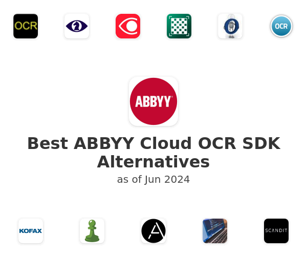 Best ABBYY Cloud OCR SDK Alternatives