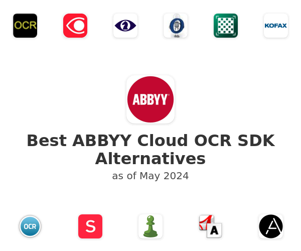 Best ABBYY Cloud OCR SDK Alternatives