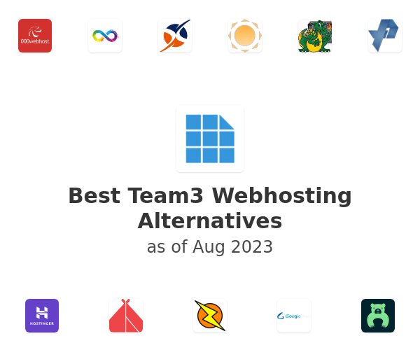 Best Team3 Webhosting Alternatives