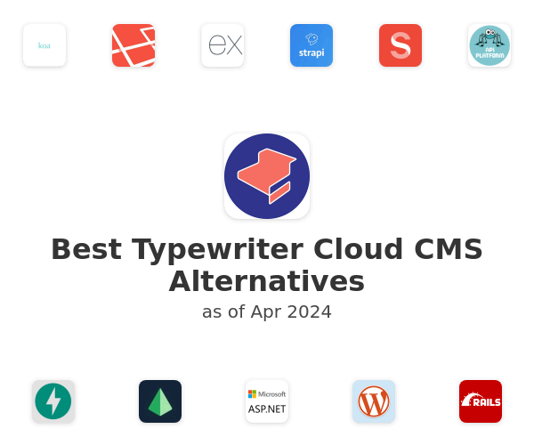 Best Typewriter Cloud CMS Alternatives