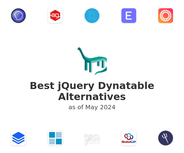 Best jQuery Dynatable Alternatives