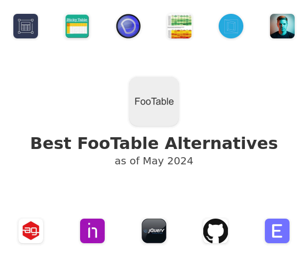 Best FooTable Alternatives