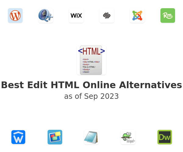 Best Edit HTML Online Alternatives