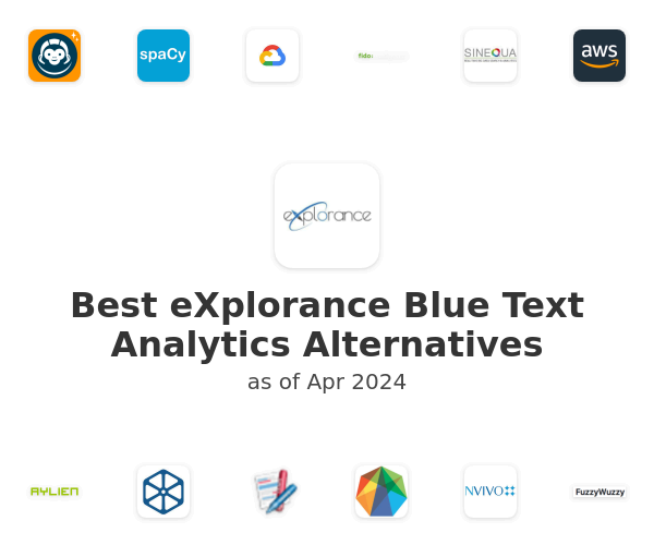Best eXplorance Blue Text Analytics Alternatives
