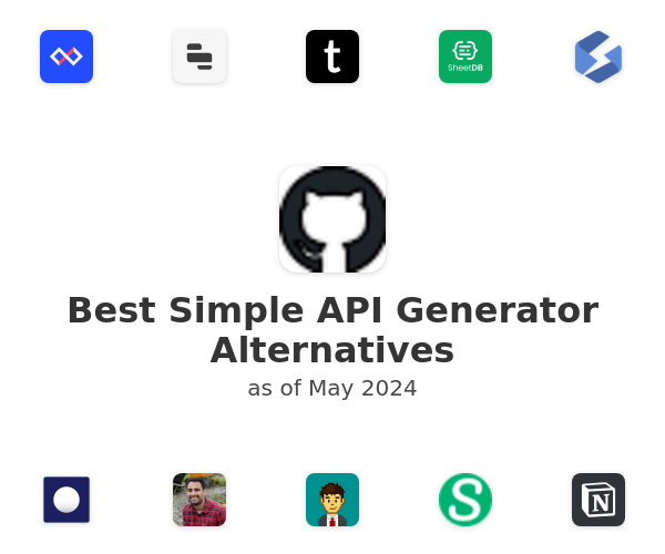 Best Simple API Generator Alternatives
