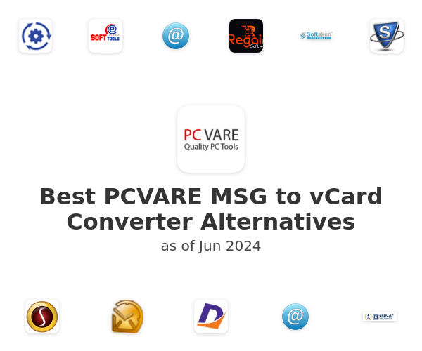 Best PCVARE MSG to vCard Converter Alternatives