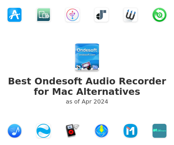 Best Ondesoft Audio Recorder for Mac Alternatives