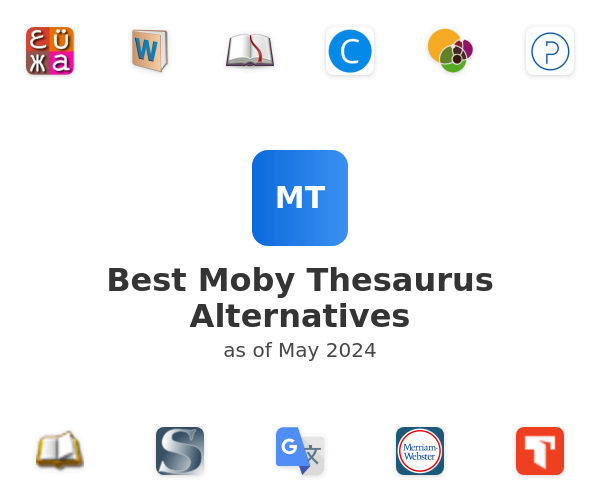 Best Moby Thesaurus Alternatives