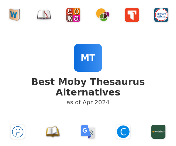 Best Moby Thesaurus Alternatives