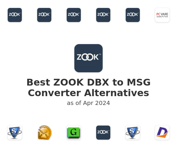 Best ZOOK DBX to MSG Converter Alternatives