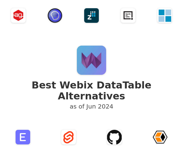 Best Webix DataTable Alternatives