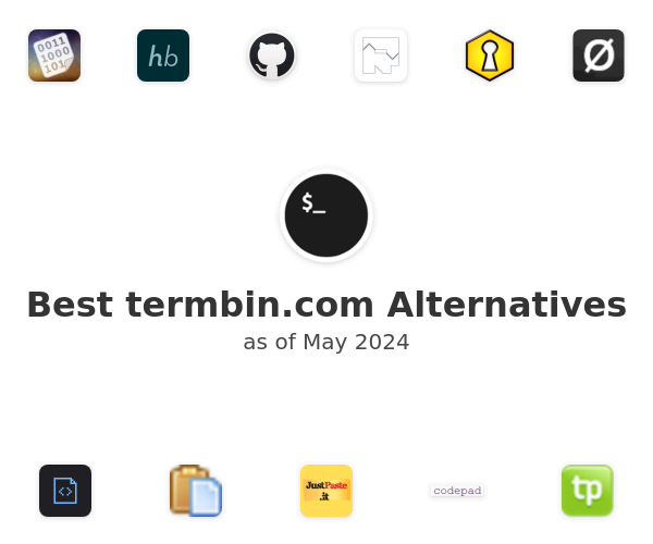 Best termbin.com Alternatives