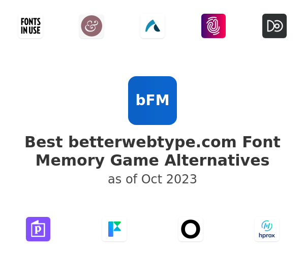 Best betterwebtype.com Font Memory Game Alternatives