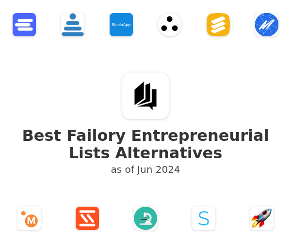 Best Failory Entrepreneurial Lists Alternatives