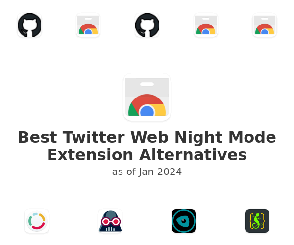 Best Twitter Web Night Mode Extension Alternatives