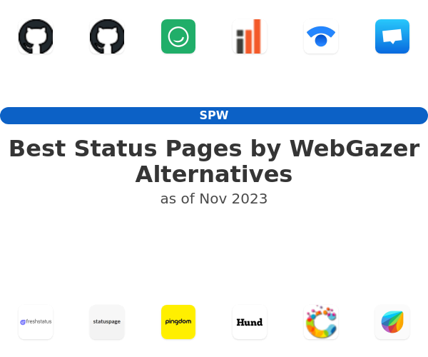 Best Status Pages by WebGazer Alternatives