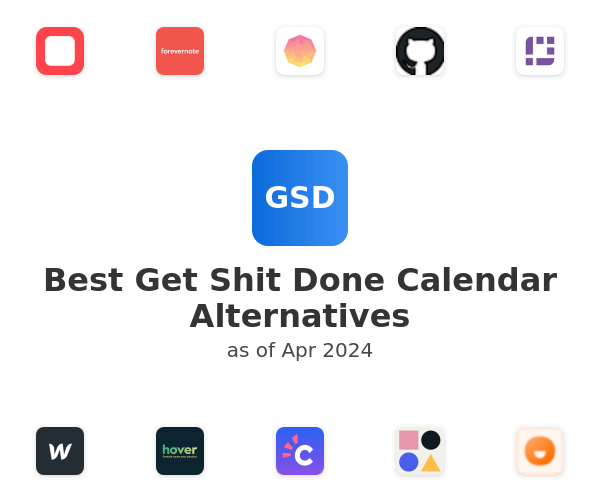 Best Get Shit Done Calendar Alternatives